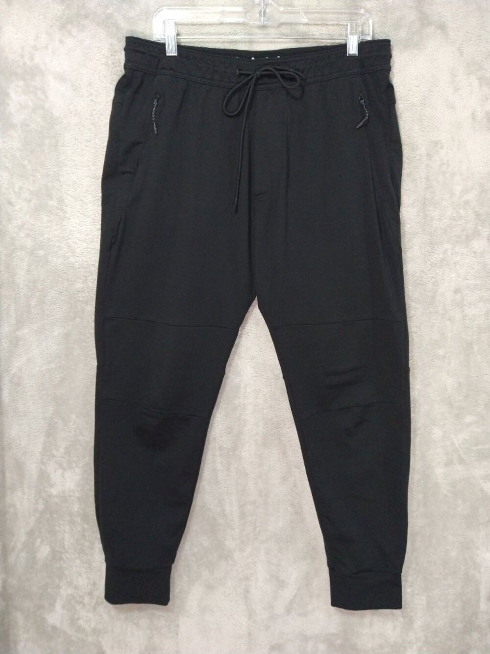 American Eagle Sweatpants Mens Large Black Joggers Drawstring Tapered Leg